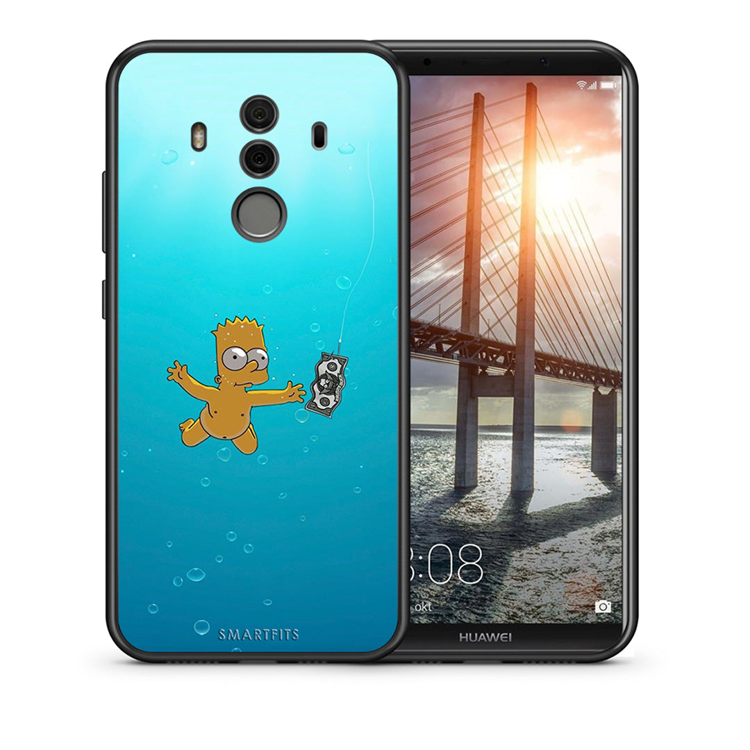 Θήκη Huawei Mate 10 Pro Chasing Money από τη Smartfits με σχέδιο στο πίσω μέρος και μαύρο περίβλημα | Huawei Mate 10 Pro Chasing Money case with colorful back and black bezels