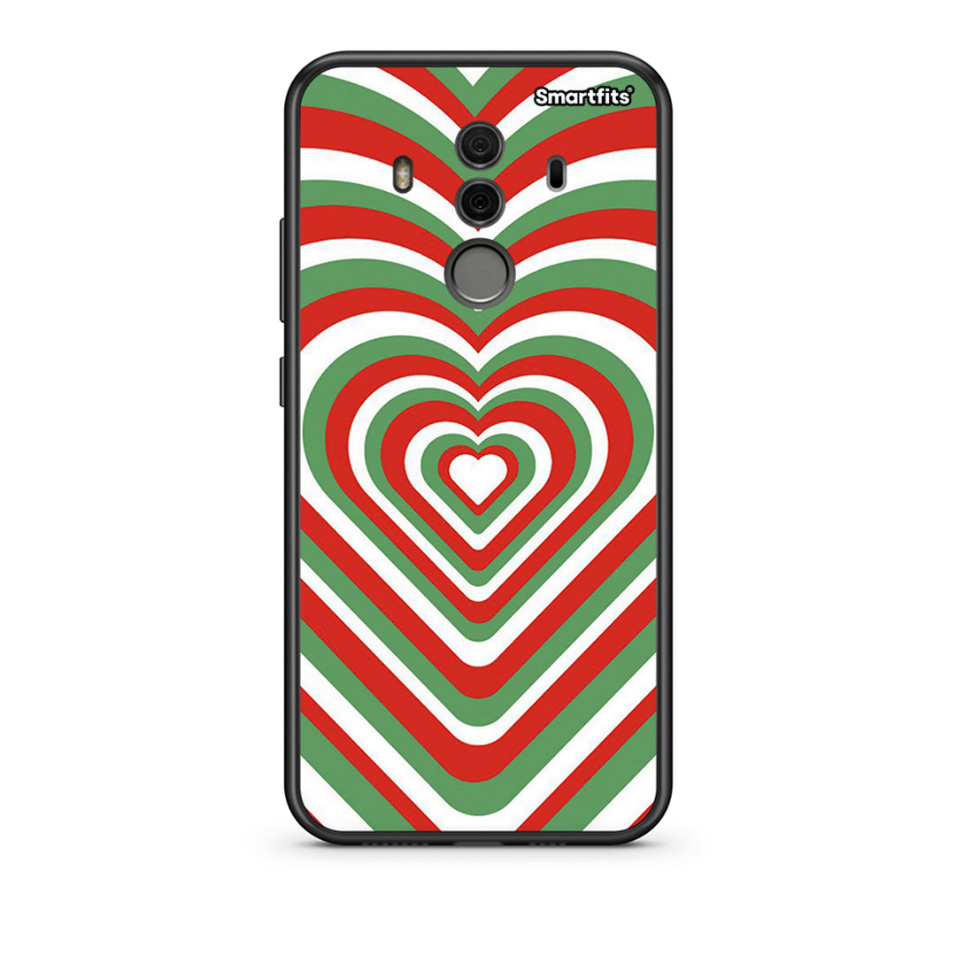 Huawei Mate 10 Pro Christmas Hearts θήκη από τη Smartfits με σχέδιο στο πίσω μέρος και μαύρο περίβλημα | Smartphone case with colorful back and black bezels by Smartfits