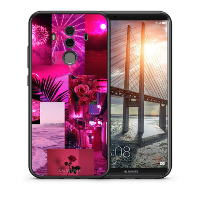 Θήκη Αγίου Βαλεντίνου Huawei Mate 10 Pro Collage Red Roses από τη Smartfits με σχέδιο στο πίσω μέρος και μαύρο περίβλημα | Huawei Mate 10 Pro Collage Red Roses case with colorful back and black bezels