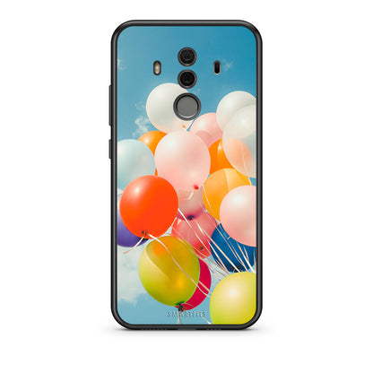 Huawei Mate 10 Pro Colorful Balloons θήκη από τη Smartfits με σχέδιο στο πίσω μέρος και μαύρο περίβλημα | Smartphone case with colorful back and black bezels by Smartfits
