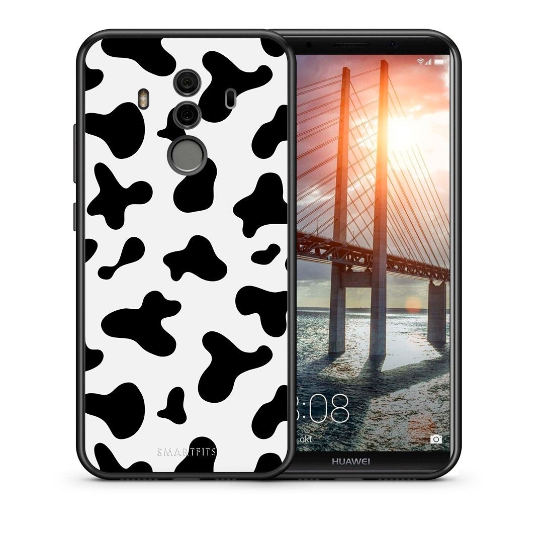 Θήκη Huawei Mate 10 Pro Cow Print από τη Smartfits με σχέδιο στο πίσω μέρος και μαύρο περίβλημα | Huawei Mate 10 Pro Cow Print case with colorful back and black bezels
