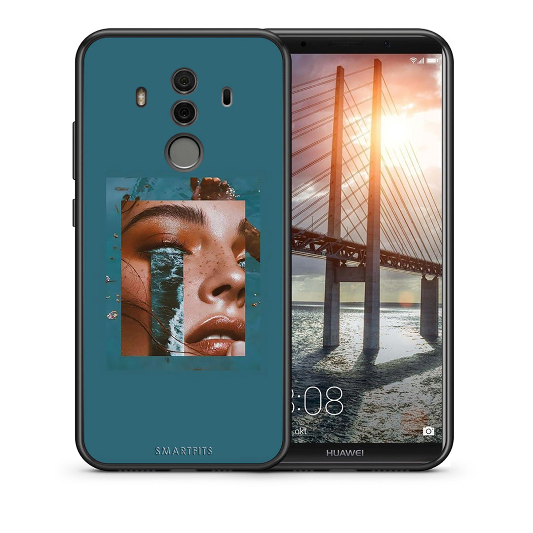 Θήκη Huawei Mate 10 Pro Cry An Ocean από τη Smartfits με σχέδιο στο πίσω μέρος και μαύρο περίβλημα | Huawei Mate 10 Pro Cry An Ocean case with colorful back and black bezels