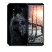 Thumbnail for Θήκη Huawei Mate 10 Pro Dark Wolf από τη Smartfits με σχέδιο στο πίσω μέρος και μαύρο περίβλημα | Huawei Mate 10 Pro Dark Wolf case with colorful back and black bezels