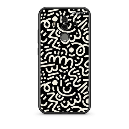 Huawei Mate 10 Pro Doodle Art Θήκη από τη Smartfits με σχέδιο στο πίσω μέρος και μαύρο περίβλημα | Smartphone case with colorful back and black bezels by Smartfits