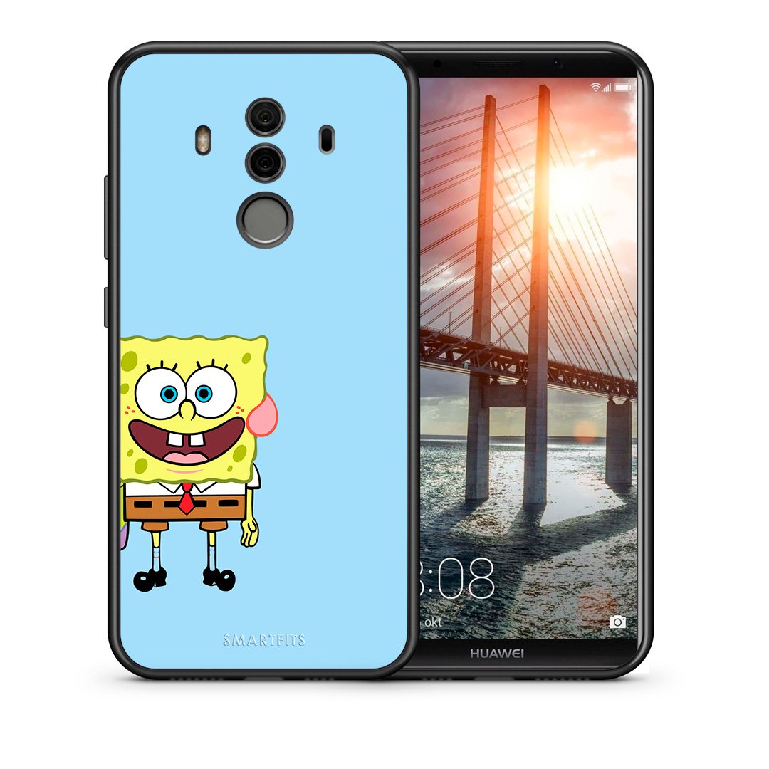 Θήκη Huawei Mate 10 Pro Friends Bob από τη Smartfits με σχέδιο στο πίσω μέρος και μαύρο περίβλημα | Huawei Mate 10 Pro Friends Bob case with colorful back and black bezels