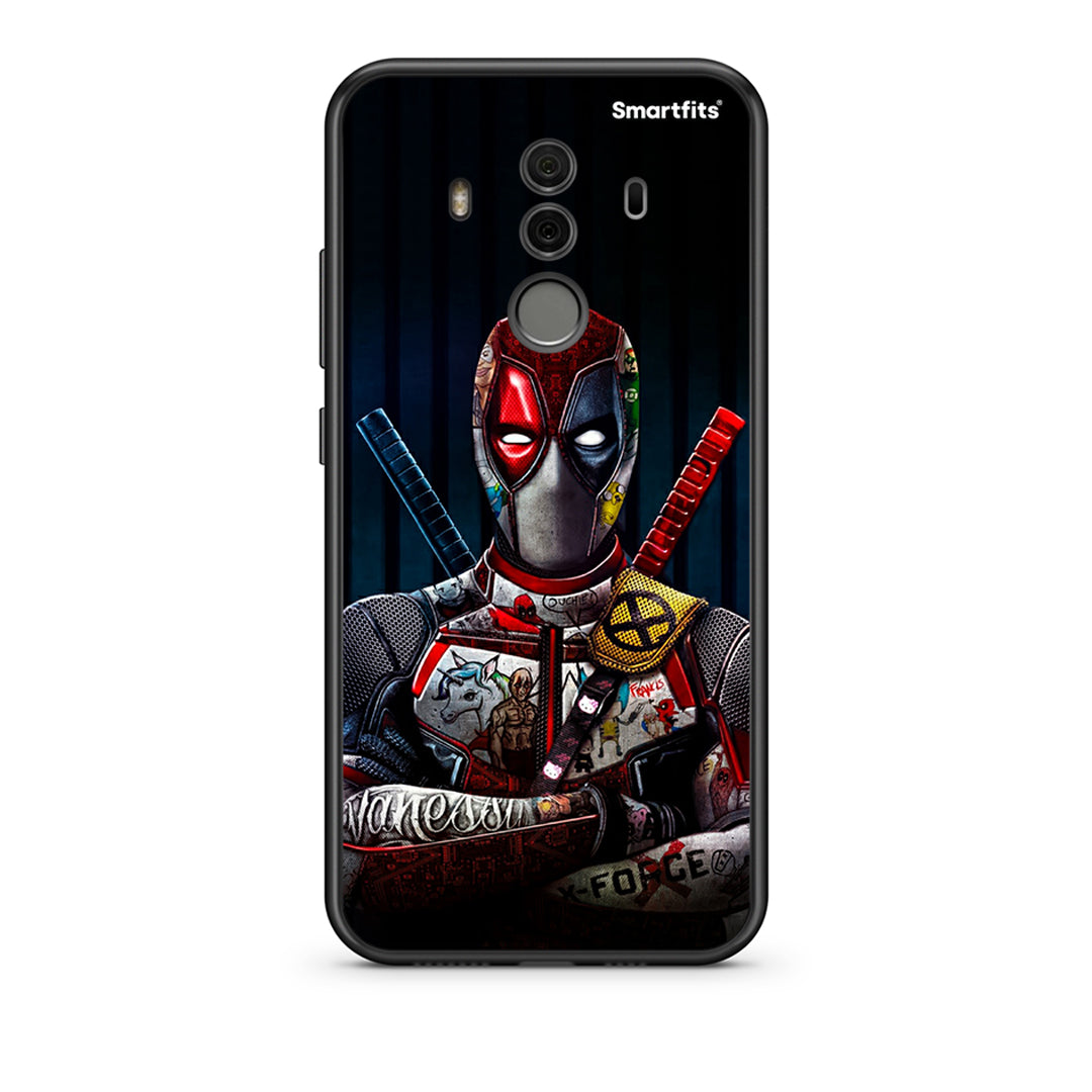 Huawei Mate 10 Pro Funny Guy θήκη από τη Smartfits με σχέδιο στο πίσω μέρος και μαύρο περίβλημα | Smartphone case with colorful back and black bezels by Smartfits
