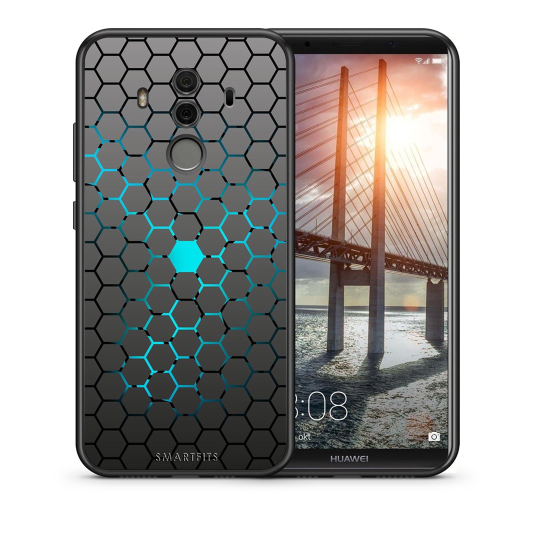 Θήκη Huawei Mate 10 Pro Hexagonal Geometric από τη Smartfits με σχέδιο στο πίσω μέρος και μαύρο περίβλημα | Huawei Mate 10 Pro Hexagonal Geometric case with colorful back and black bezels