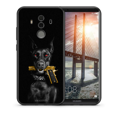 Θήκη Αγίου Βαλεντίνου Huawei Mate 10 Pro Golden Gun από τη Smartfits με σχέδιο στο πίσω μέρος και μαύρο περίβλημα | Huawei Mate 10 Pro Golden Gun case with colorful back and black bezels