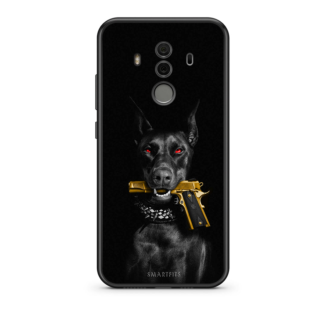 Huawei Mate 10 Pro Golden Gun Θήκη Αγίου Βαλεντίνου από τη Smartfits με σχέδιο στο πίσω μέρος και μαύρο περίβλημα | Smartphone case with colorful back and black bezels by Smartfits