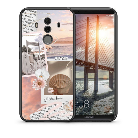 Θήκη Αγίου Βαλεντίνου Huawei Mate 10 Pro Golden Hour από τη Smartfits με σχέδιο στο πίσω μέρος και μαύρο περίβλημα | Huawei Mate 10 Pro Golden Hour case with colorful back and black bezels