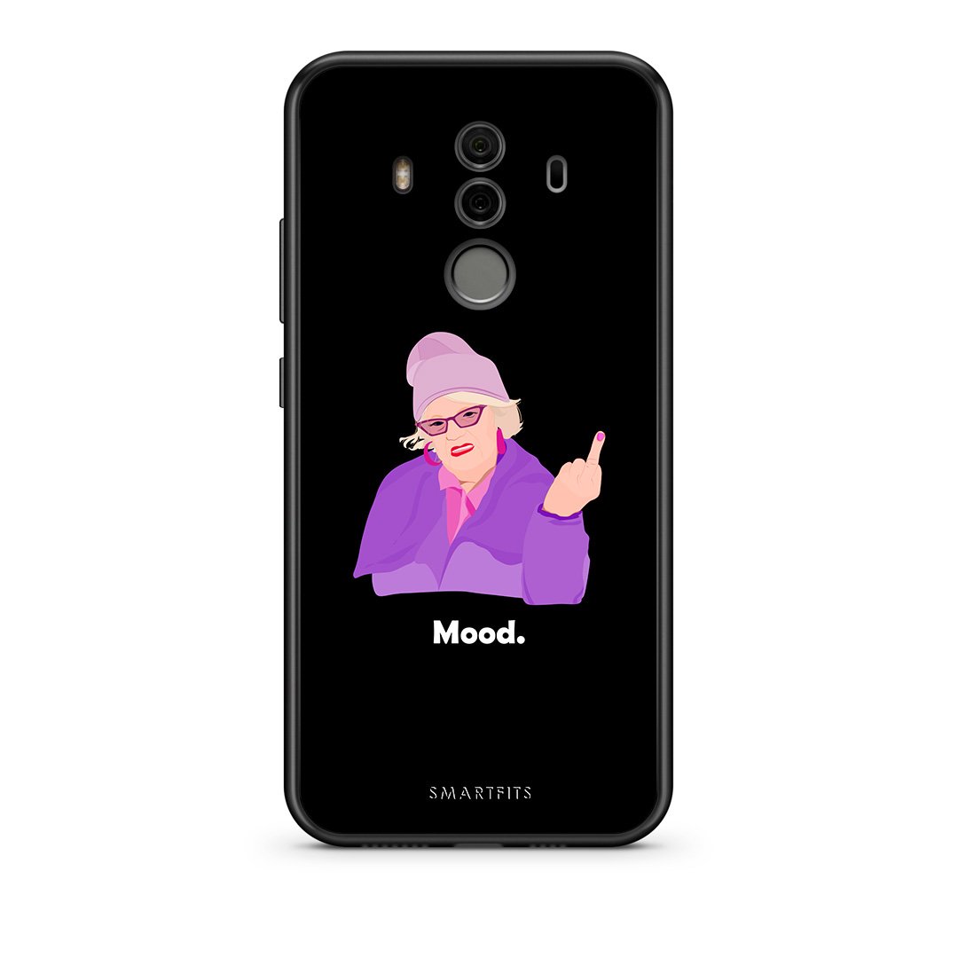 Huawei Mate 10 Pro Grandma Mood Black θήκη από τη Smartfits με σχέδιο στο πίσω μέρος και μαύρο περίβλημα | Smartphone case with colorful back and black bezels by Smartfits