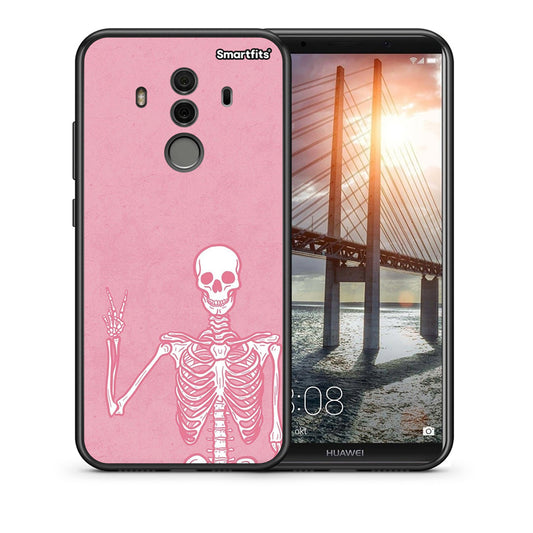 Θήκη Huawei Mate 10 Pro Halloween Motivation από τη Smartfits με σχέδιο στο πίσω μέρος και μαύρο περίβλημα | Huawei Mate 10 Pro Halloween Motivation case with colorful back and black bezels