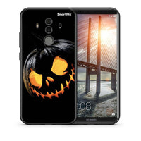 Thumbnail for Θήκη Huawei Mate 10 Pro Halloween Scary Pumpkin από τη Smartfits με σχέδιο στο πίσω μέρος και μαύρο περίβλημα | Huawei Mate 10 Pro Halloween Scary Pumpkin case with colorful back and black bezels