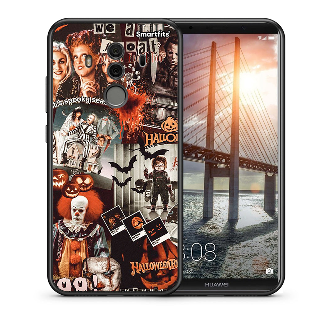 Θήκη Huawei Mate 10 Pro Halloween Spooky Season από τη Smartfits με σχέδιο στο πίσω μέρος και μαύρο περίβλημα | Huawei Mate 10 Pro Halloween Spooky Season case with colorful back and black bezels