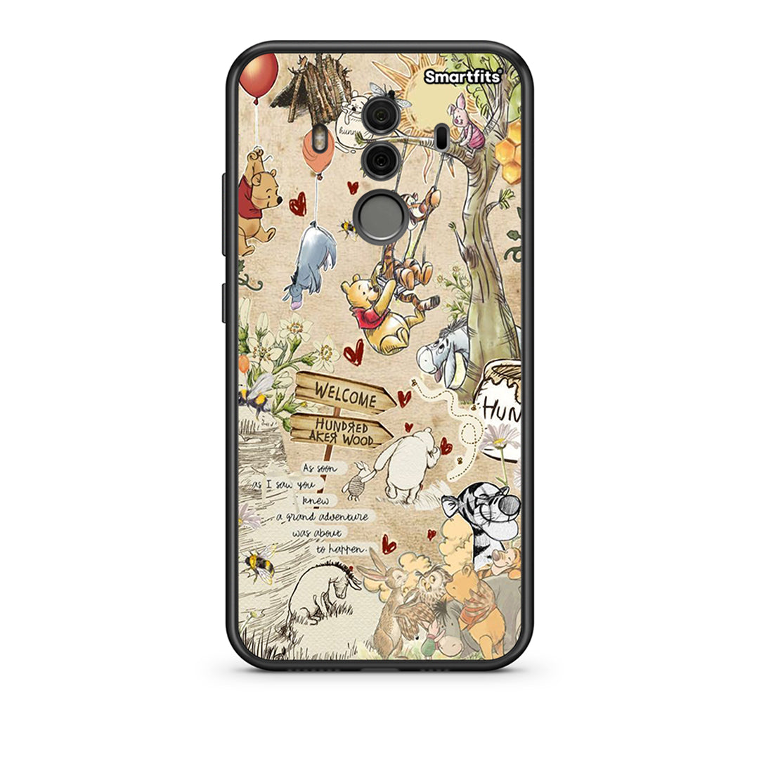 Huawei Mate 10 Pro Happy Friends θήκη από τη Smartfits με σχέδιο στο πίσω μέρος και μαύρο περίβλημα | Smartphone case with colorful back and black bezels by Smartfits