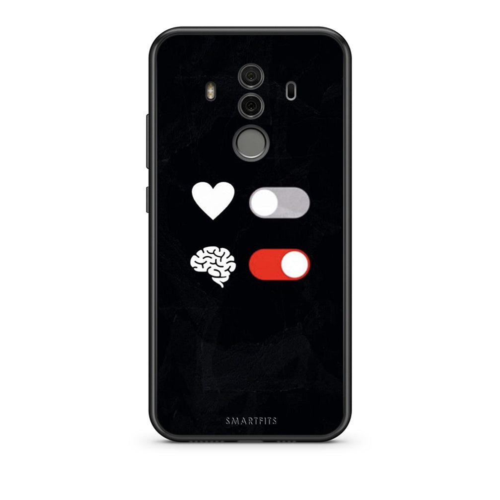 Huawei Mate 10 Pro Heart Vs Brain Θήκη Αγίου Βαλεντίνου από τη Smartfits με σχέδιο στο πίσω μέρος και μαύρο περίβλημα | Smartphone case with colorful back and black bezels by Smartfits
