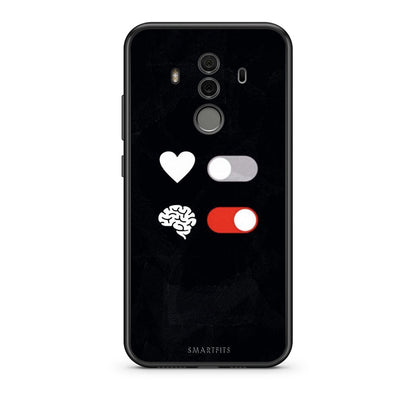Huawei Mate 10 Pro Heart Vs Brain Θήκη Αγίου Βαλεντίνου από τη Smartfits με σχέδιο στο πίσω μέρος και μαύρο περίβλημα | Smartphone case with colorful back and black bezels by Smartfits