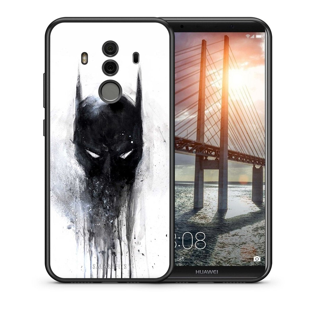 Θήκη Huawei Mate 10 Pro Paint Bat Hero από τη Smartfits με σχέδιο στο πίσω μέρος και μαύρο περίβλημα | Huawei Mate 10 Pro Paint Bat Hero case with colorful back and black bezels