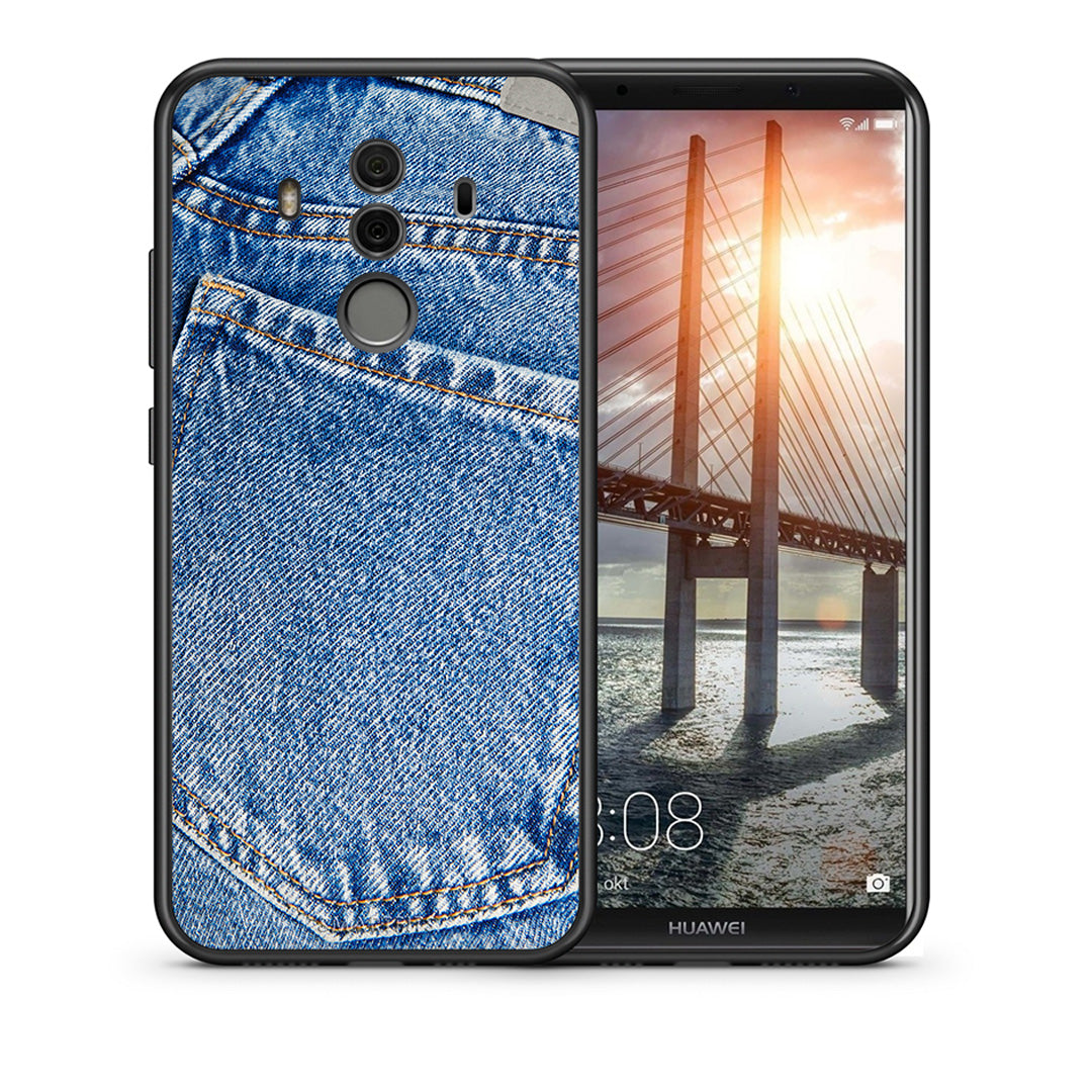 Θήκη Huawei Mate 10 Pro Jeans Pocket από τη Smartfits με σχέδιο στο πίσω μέρος και μαύρο περίβλημα | Huawei Mate 10 Pro Jeans Pocket case with colorful back and black bezels