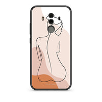 Thumbnail for Huawei Mate 10 Pro LineArt Woman θήκη από τη Smartfits με σχέδιο στο πίσω μέρος και μαύρο περίβλημα | Smartphone case with colorful back and black bezels by Smartfits