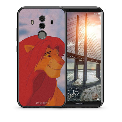 Θήκη Αγίου Βαλεντίνου Huawei Mate 10 Pro Lion Love 1 από τη Smartfits με σχέδιο στο πίσω μέρος και μαύρο περίβλημα | Huawei Mate 10 Pro Lion Love 1 case with colorful back and black bezels