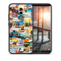 Thumbnail for Θήκη Huawei Mate 10 Pro Live To Travel από τη Smartfits με σχέδιο στο πίσω μέρος και μαύρο περίβλημα | Huawei Mate 10 Pro Live To Travel case with colorful back and black bezels