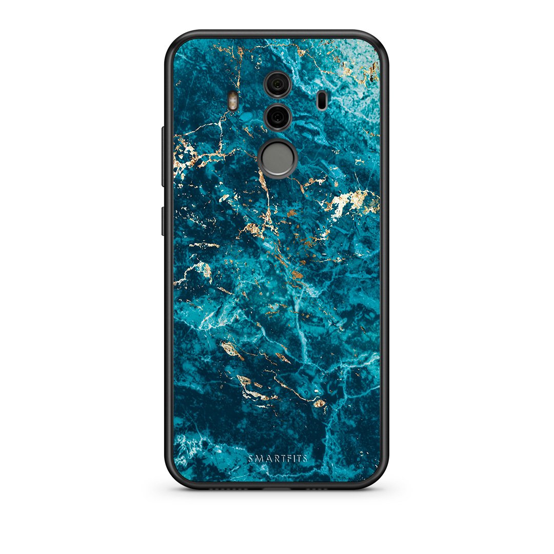 Huawei Mate 10 Pro Marble Blue θήκη από τη Smartfits με σχέδιο στο πίσω μέρος και μαύρο περίβλημα | Smartphone case with colorful back and black bezels by Smartfits