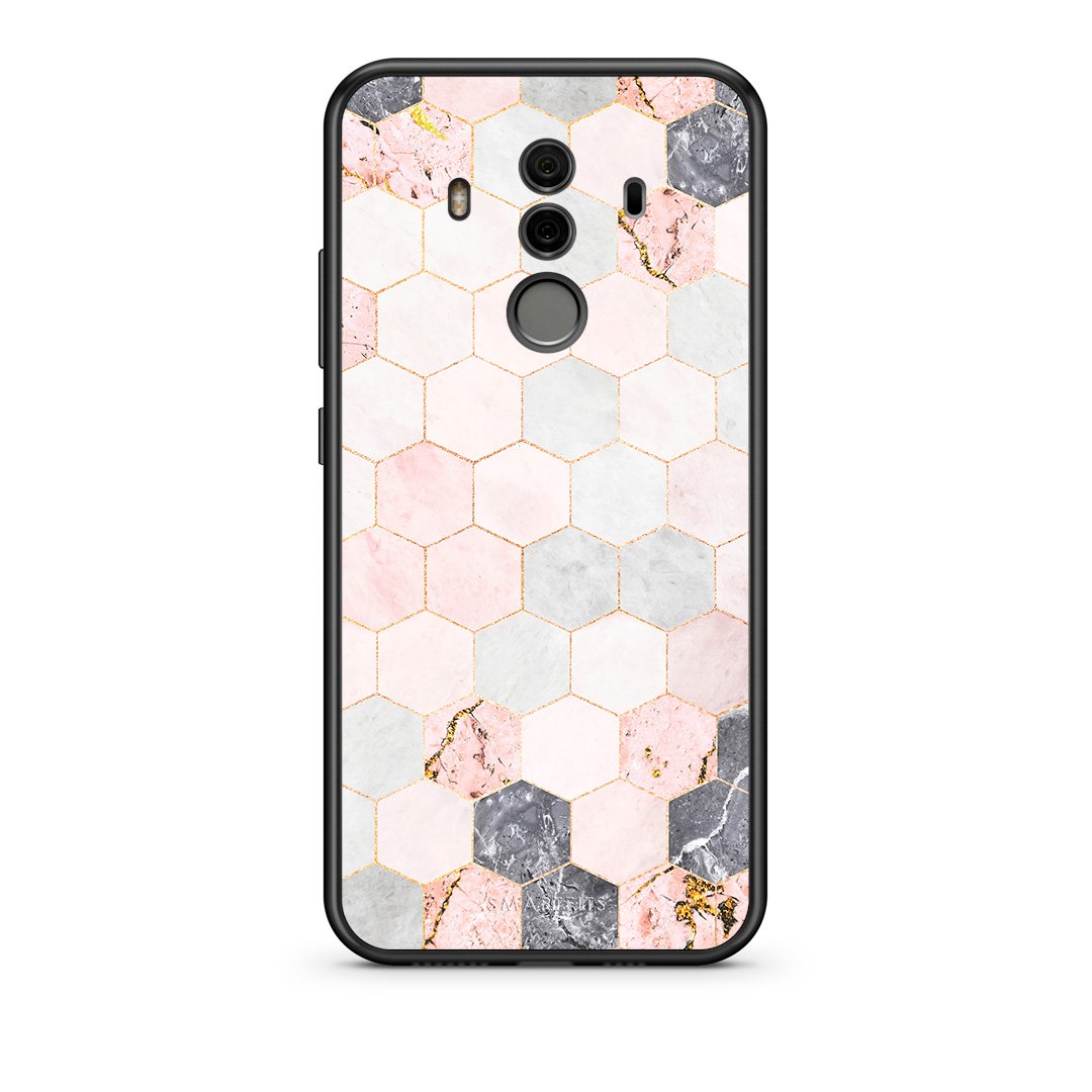 4 - Huawei Mate 10 Pro Hexagon Pink Marble case, cover, bumper