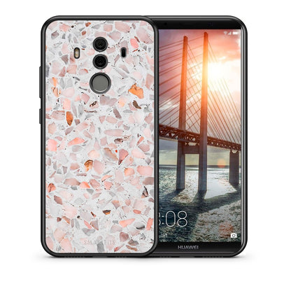 Θήκη Huawei Mate 10 Pro Marble Terrazzo από τη Smartfits με σχέδιο στο πίσω μέρος και μαύρο περίβλημα | Huawei Mate 10 Pro Marble Terrazzo case with colorful back and black bezels