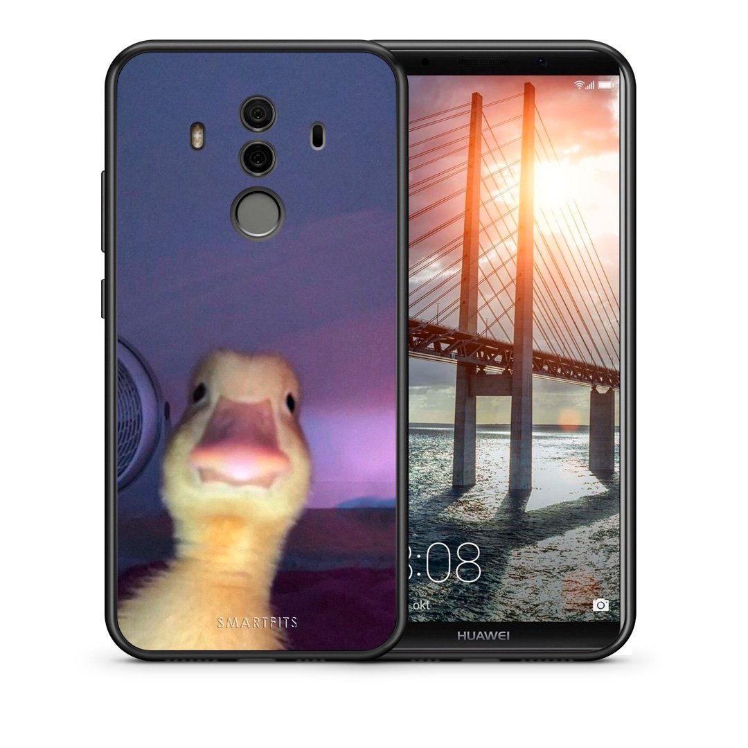 Θήκη Huawei Mate 10 Pro Meme Duck από τη Smartfits με σχέδιο στο πίσω μέρος και μαύρο περίβλημα | Huawei Mate 10 Pro Meme Duck case with colorful back and black bezels