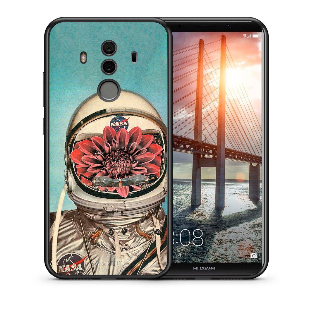 Θήκη Huawei Mate 10 Pro Nasa Bloom από τη Smartfits με σχέδιο στο πίσω μέρος και μαύρο περίβλημα | Huawei Mate 10 Pro Nasa Bloom case with colorful back and black bezels