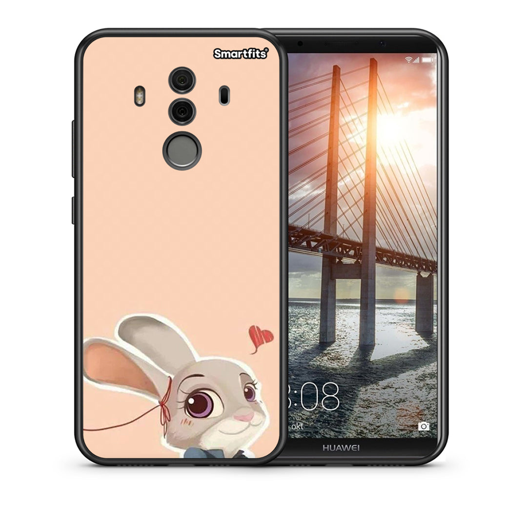 Θήκη Huawei Mate 10 Pro Nick Wilde And Judy Hopps Love 2 από τη Smartfits με σχέδιο στο πίσω μέρος και μαύρο περίβλημα | Huawei Mate 10 Pro Nick Wilde And Judy Hopps Love 2 case with colorful back and black bezels