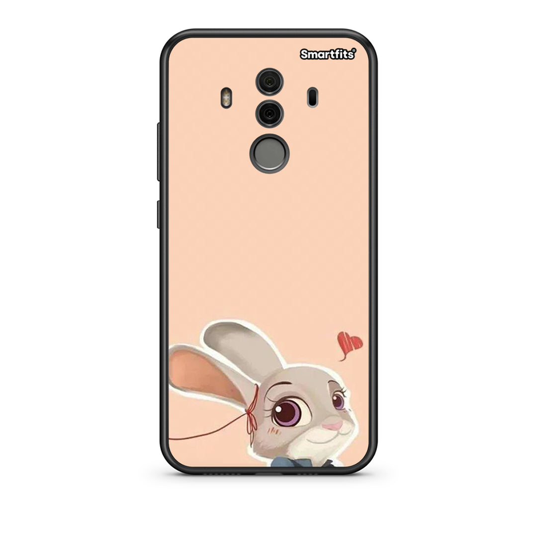 Huawei Mate 10 Pro Nick Wilde And Judy Hopps Love 2 θήκη από τη Smartfits με σχέδιο στο πίσω μέρος και μαύρο περίβλημα | Smartphone case with colorful back and black bezels by Smartfits