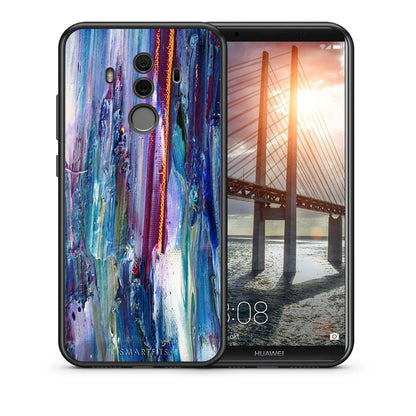 Θήκη Huawei Mate 10 Pro Winter Paint από τη Smartfits με σχέδιο στο πίσω μέρος και μαύρο περίβλημα | Huawei Mate 10 Pro Winter Paint case with colorful back and black bezels