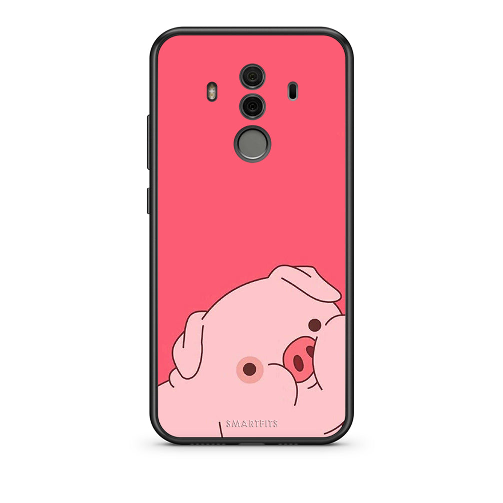 Huawei Mate 10 Pro Pig Love 1 Θήκη Αγίου Βαλεντίνου από τη Smartfits με σχέδιο στο πίσω μέρος και μαύρο περίβλημα | Smartphone case with colorful back and black bezels by Smartfits