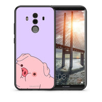 Thumbnail for Θήκη Αγίου Βαλεντίνου Huawei Mate 10 Pro Pig Love 2 από τη Smartfits με σχέδιο στο πίσω μέρος και μαύρο περίβλημα | Huawei Mate 10 Pro Pig Love 2 case with colorful back and black bezels