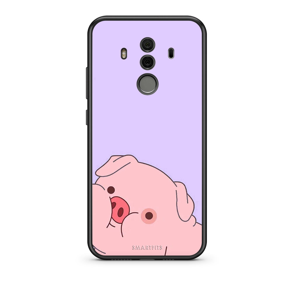 Huawei Mate 10 Pro Pig Love 2 Θήκη Αγίου Βαλεντίνου από τη Smartfits με σχέδιο στο πίσω μέρος και μαύρο περίβλημα | Smartphone case with colorful back and black bezels by Smartfits