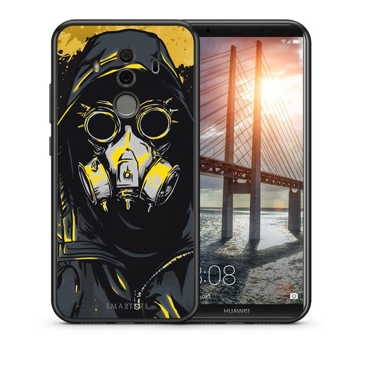 Θήκη Huawei Mate 10 Pro Mask PopArt από τη Smartfits με σχέδιο στο πίσω μέρος και μαύρο περίβλημα | Huawei Mate 10 Pro Mask PopArt case with colorful back and black bezels