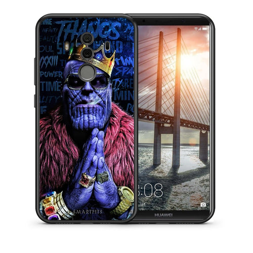 Θήκη Huawei Mate 10 Pro Thanos PopArt από τη Smartfits με σχέδιο στο πίσω μέρος και μαύρο περίβλημα | Huawei Mate 10 Pro Thanos PopArt case with colorful back and black bezels