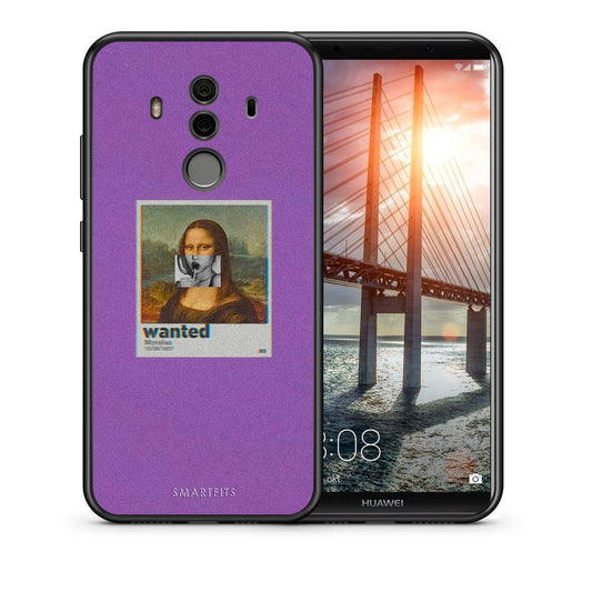 Θήκη Huawei Mate 10 Pro Monalisa Popart από τη Smartfits με σχέδιο στο πίσω μέρος και μαύρο περίβλημα | Huawei Mate 10 Pro Monalisa Popart case with colorful back and black bezels
