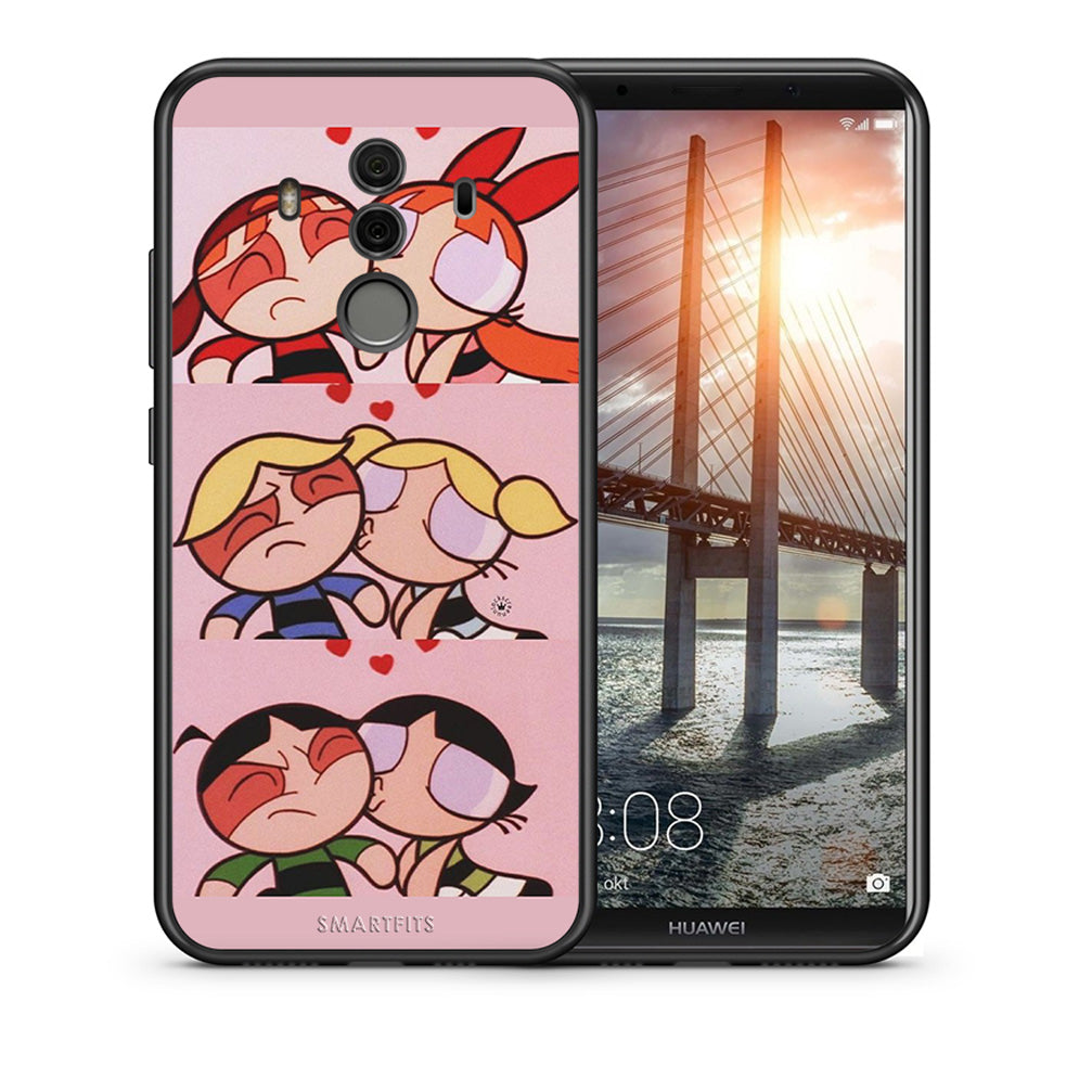 Θήκη Αγίου Βαλεντίνου Huawei Mate 10 Pro Puff Love από τη Smartfits με σχέδιο στο πίσω μέρος και μαύρο περίβλημα | Huawei Mate 10 Pro Puff Love case with colorful back and black bezels