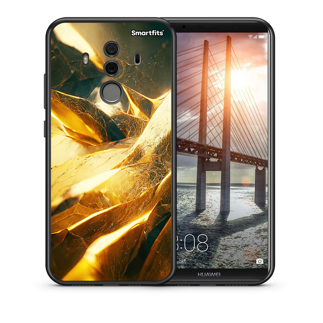 Θήκη Huawei Mate 10 Pro Real Gold από τη Smartfits με σχέδιο στο πίσω μέρος και μαύρο περίβλημα | Huawei Mate 10 Pro Real Gold case with colorful back and black bezels