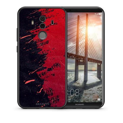 Θήκη Αγίου Βαλεντίνου Huawei Mate 10 Pro Red Paint από τη Smartfits με σχέδιο στο πίσω μέρος και μαύρο περίβλημα | Huawei Mate 10 Pro Red Paint case with colorful back and black bezels