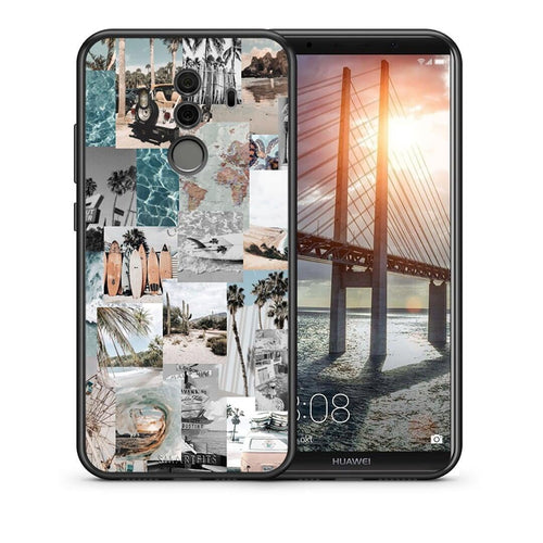 Θήκη Huawei Mate 10 Pro Retro Beach Life από τη Smartfits με σχέδιο στο πίσω μέρος και μαύρο περίβλημα | Huawei Mate 10 Pro Retro Beach Life case with colorful back and black bezels