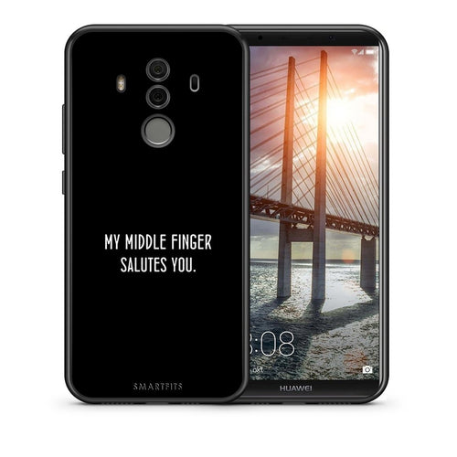 Θήκη Huawei Mate 10 Pro Salute από τη Smartfits με σχέδιο στο πίσω μέρος και μαύρο περίβλημα | Huawei Mate 10 Pro Salute case with colorful back and black bezels