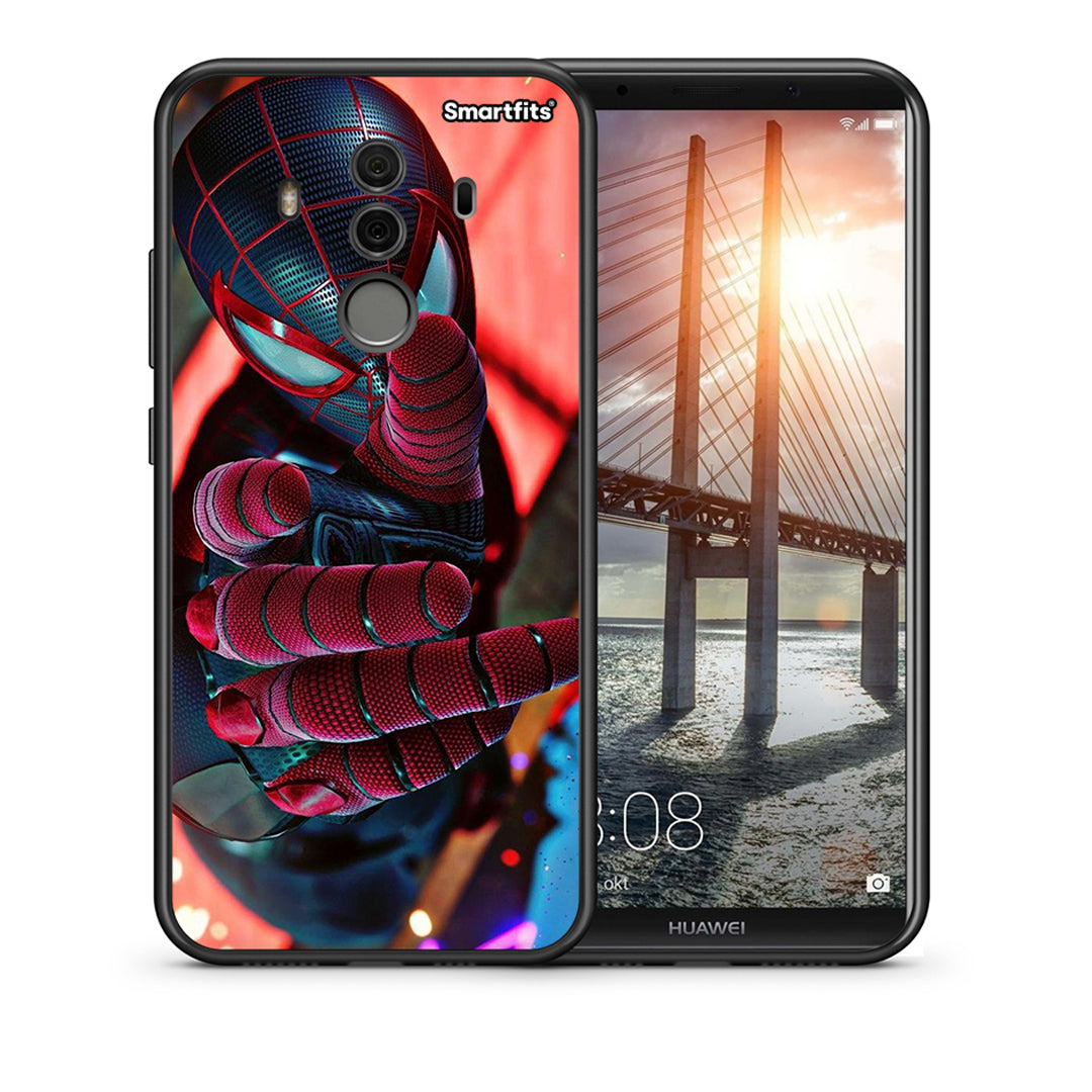 Θήκη Huawei Mate 10 Pro Spider Hand από τη Smartfits με σχέδιο στο πίσω μέρος και μαύρο περίβλημα | Huawei Mate 10 Pro Spider Hand case with colorful back and black bezels