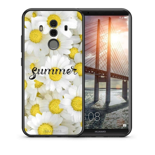 Θήκη Huawei Mate 10 Pro Summer Daisies από τη Smartfits με σχέδιο στο πίσω μέρος και μαύρο περίβλημα | Huawei Mate 10 Pro Summer Daisies case with colorful back and black bezels