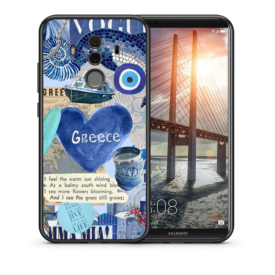 Θήκη Huawei Mate 10 Pro Summer In Greece από τη Smartfits με σχέδιο στο πίσω μέρος και μαύρο περίβλημα | Huawei Mate 10 Pro Summer In Greece case with colorful back and black bezels