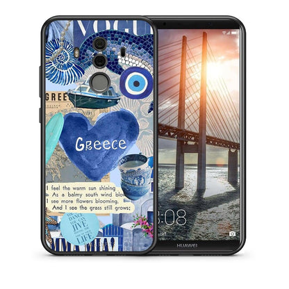 Θήκη Huawei Mate 10 Pro Summer In Greece από τη Smartfits με σχέδιο στο πίσω μέρος και μαύρο περίβλημα | Huawei Mate 10 Pro Summer In Greece case with colorful back and black bezels