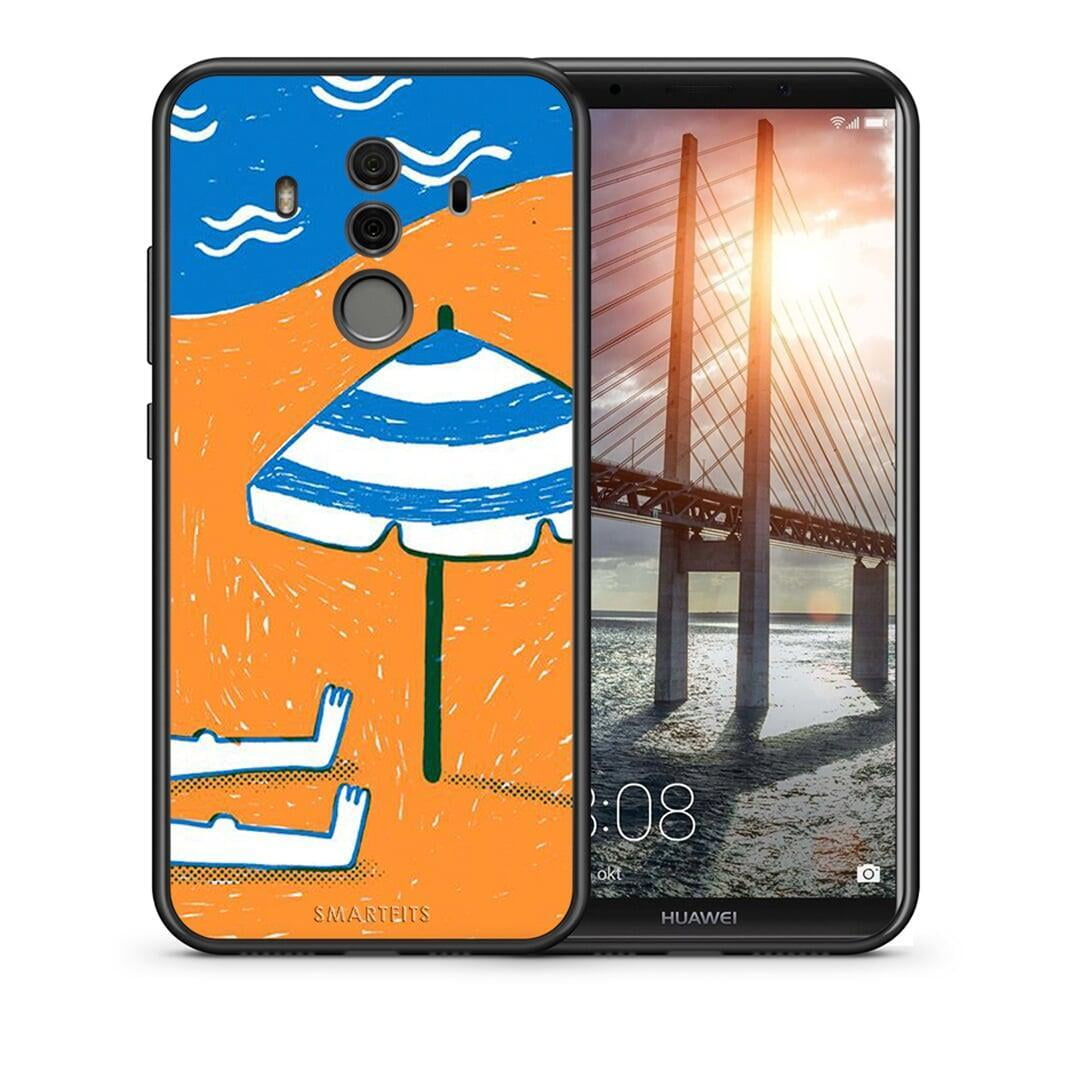 Θήκη Huawei Mate 10 Pro Summering από τη Smartfits με σχέδιο στο πίσω μέρος και μαύρο περίβλημα | Huawei Mate 10 Pro Summering case with colorful back and black bezels
